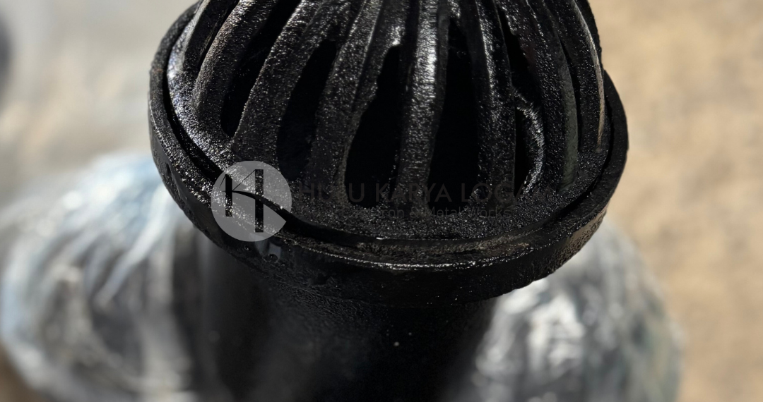 Roof drain cast iron untuk sistem pembuangan air hujan di atap bangunan